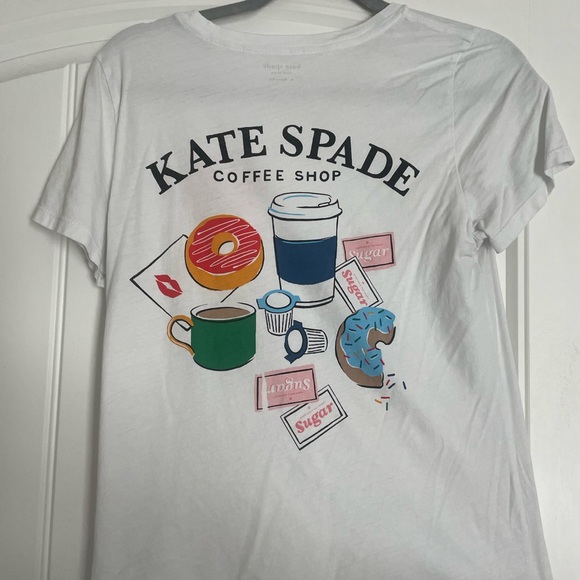 Kate Spade Coffee Break T-shirt - size medium - Picture 2 of 7